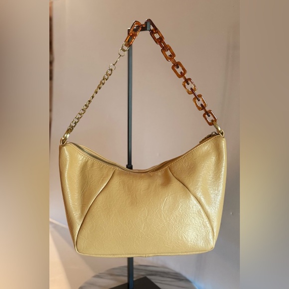 Pixie Mood Zuri Shoulder Bag Melon Adjustable Tortoise Strap Vegan Leather - Picture 15 of 16